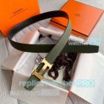 Wholesale HERMES Leather Strap 32mm Double sided Belt